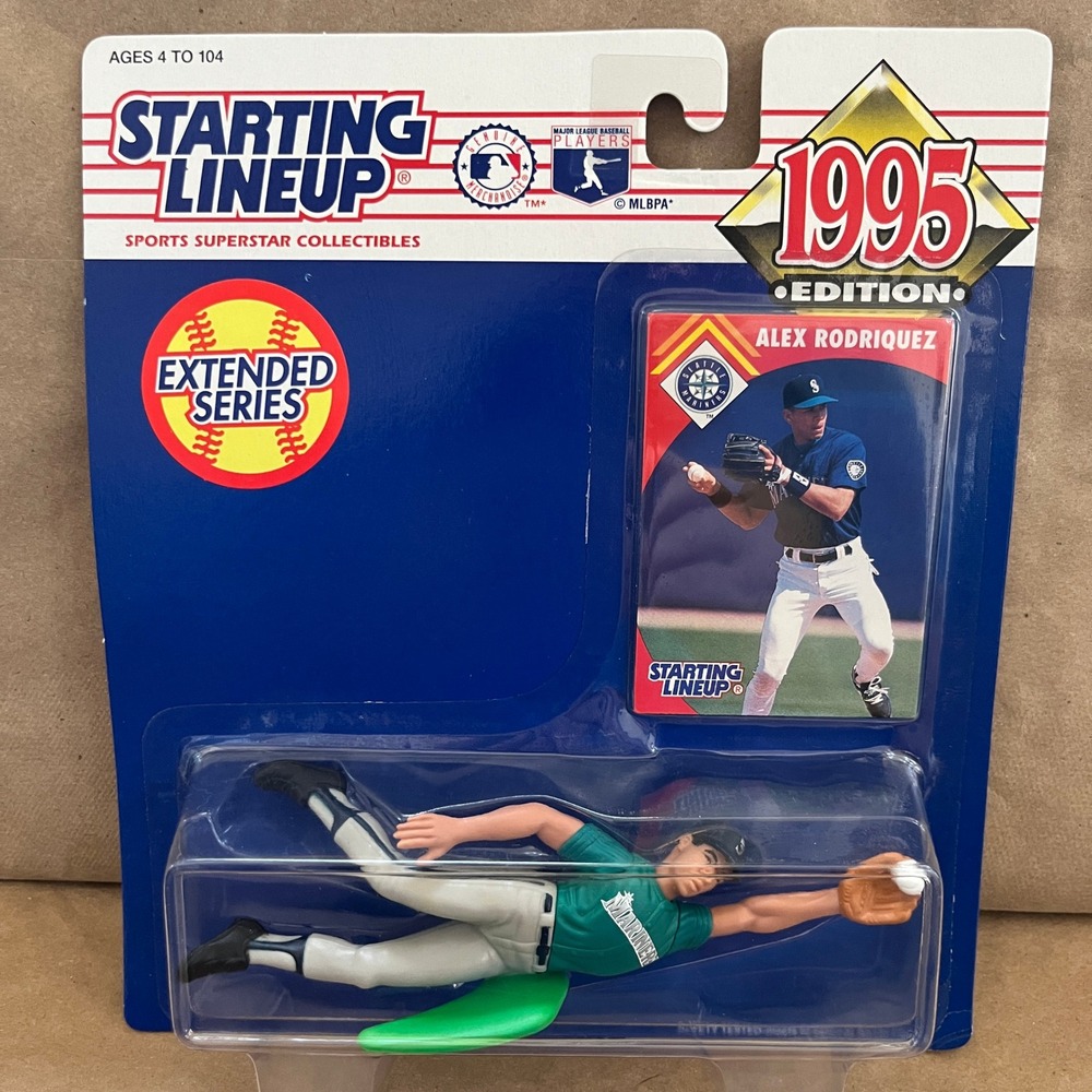 1995 Starting Lineup Alex Rodriguez Seattle Mariners Extended Series Figure NIB